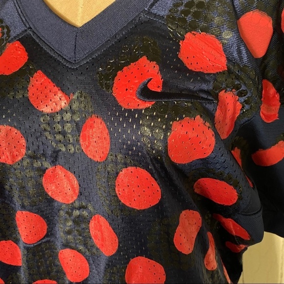 NIKE x Comme Des Garcons sz M Football Jersey Blue - Picture 2 of 10